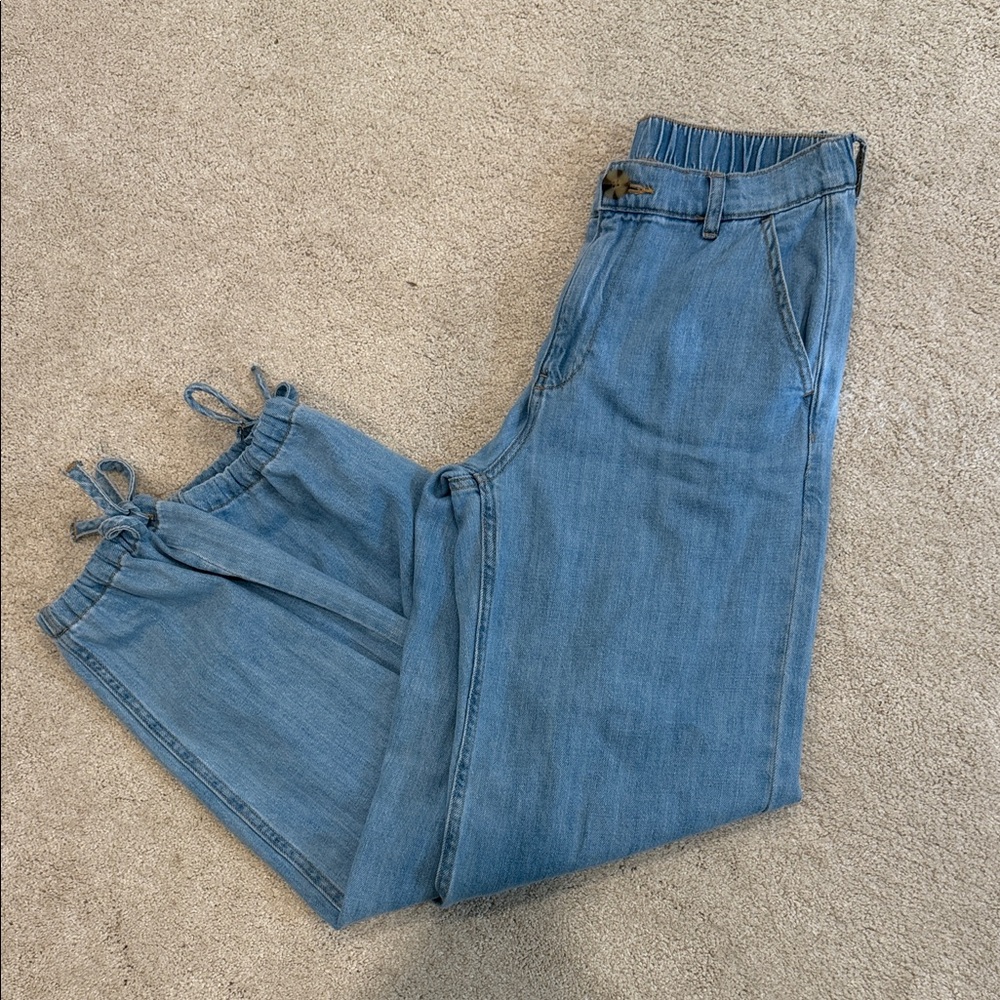 Zara Light Blue Denim Pants